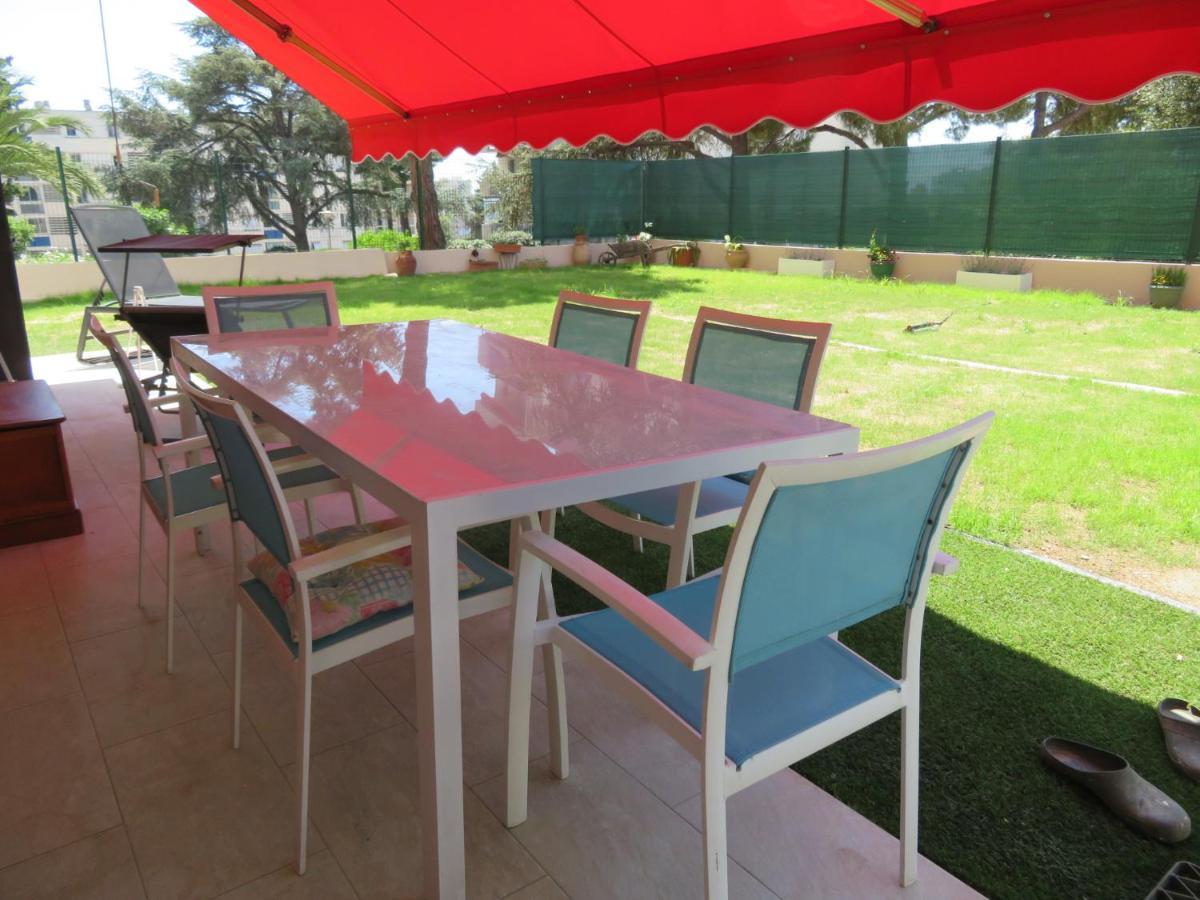 Superbe Rez De Jardin Dans Residence Au Calme นีซ ภายนอก รูปภาพ