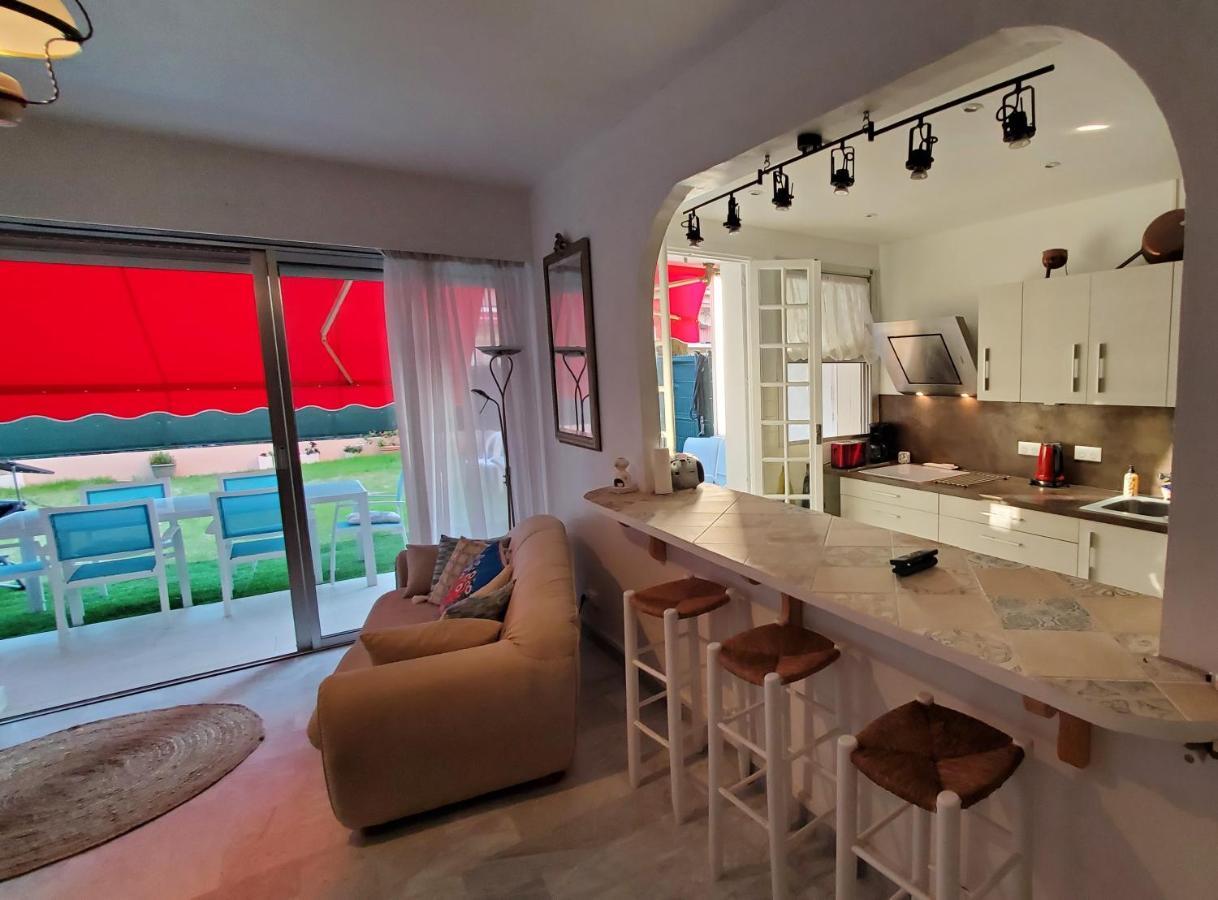 Superbe Rez De Jardin Dans Residence Au Calme นีซ ภายนอก รูปภาพ